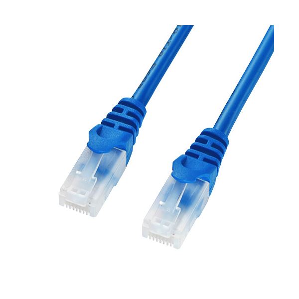(まとめ) ツメ折れ防止CAT5eLANケーブル 配線 LA-Y5TS-03BL【×5セット】 ネットワーク接続を安定させる パソコン PC 周辺機器の進化形 断線の心配なし 高品質CAT5eLANケーブル 配線 5本セット