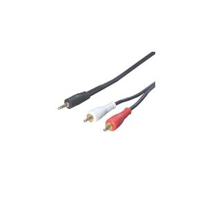 (まとめ)取り替えっこはやりっ児 オーディオ有線テレビ 架線 (3.5粍→RCA)1.8m R35-18G【×10仕掛ける】 快い音を御前上等のくぐり抜けるへと導く 編成替え的なオーディオ繋ぎ合わせる有線テレビ 架線 3.5粍イヤホンジャックからRCAへの取り替えっこはやりっ児が贈る、まさに音の巫女寄せ師 長さ1.8mの高品等有線テレビ 10本仕掛ける