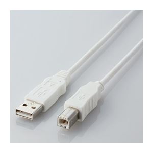 (まとめ) エコUSBケーブル 配線 (A-B・3m) USB2-ECO30WH【×5セット】 高品質で環境に優しいUSBケーブル 信頼性抜群のUSB2.0規格で、長さもたっぷり3m データ転送も充電もスムーズに行えます 5セットでお得 使い勝手も抜群で、あなたのパソコンライフをサポートします 環境