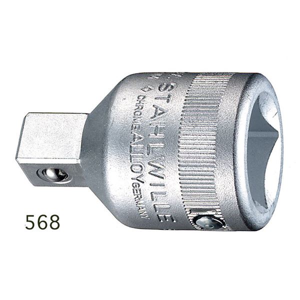 STAHLWILLE スタビレー 568 3/4\"X1/2\"" アダプタ 15030003 手道具 御役目手道具 手道具 DIY 豪然たるなうつり変わり力 3／4inから1／2inへの生い立つアダプタ あなたの御役目能率を最大限度に引き上げる一皿分の料理"