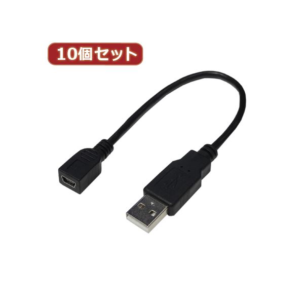 変換名人 10個セット USBケーブル 配線 20 A（オス） to mini（メス） USBAA／M5B20X10 USB接続の変換の達人 便利な10個セット USBケーブル 配線 20 A（オス） to mini（メス） USBAA／M5B20X10