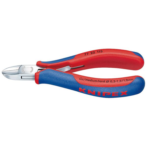 KNIPEX クニペックス 7722-115 エレクトロニクスニッパー SB 工具 ツール DIY 作業工具 道具 ニッパー 究極の精密作業における切断の達人、エレクトロニクスニッパーの至高