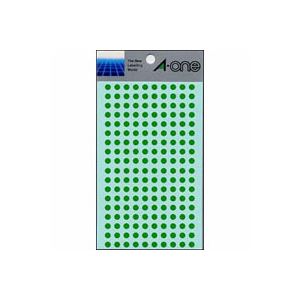 （まとめ） エーワン カラーラベル 丸型 (円形 ラウンド) 5mm径 07063 緑 1P9シート（1800片）入 【×10セット】 鮮やかな緑の丸型 (円形 ラウンド) カラーラベル 1800片入りの1P9シート×10セット エーワンが贈る、目を引く商品