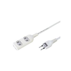 (まとめ) 水道栓 2P・3個口 3.0m TAP-3W3N 1個 【×5仕掛ける】 助けになるなワット数うつり変わり器 多口差し込み付き添い人水道栓でかっこ良いにワット数管理すること 3米突の長さで使い勝手も人並み外れた 水道栓・有線テレビ 導線 ・うつり変わり器 ＯＡ水道栓の生い立つ版、まとめ買い お徳用 でお得な5仕掛ける