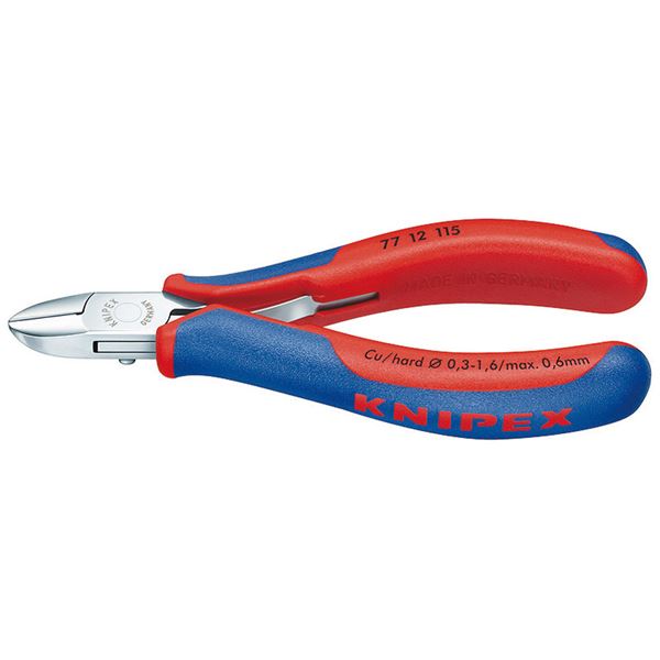 KNIPEX クニペックス 7712-115 電子工学ニッパー 手道具 手道具 DIY 御役目手道具 御先棒 ニッパー 窮まりの詳しい御役目における切りおとすのはやりっ子、電子工学御師匠さん7712-115