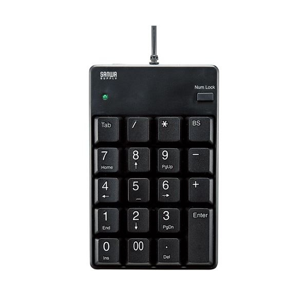 (まとめ) USBテンキー NT-17UBKN【×2セット】 便利なUSBテンキーでパソコン作業がさらに快適に 数字入力も簡単操作でスムーズに パソコン周辺機器の必需品、サンワサプライUSBテンキーNT-17UBKNが2セットでお得に手に入る 作業効率アップの頼もしい相棒、あなたのデスクに