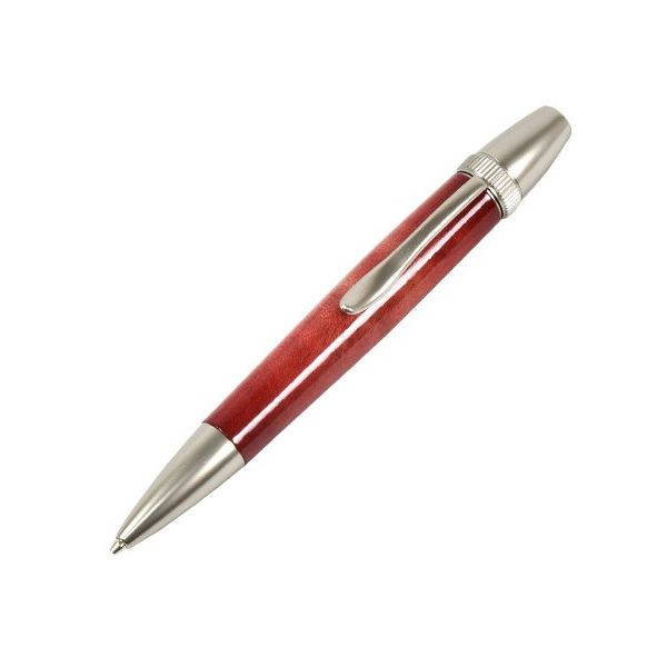 砂糖漬け色合い ボールペン/文房具 【Red カーリーメイプル】 パーカー印字機 芯：0.7粍 日本製 国産 文具 『Air Brush Wood Pen』 坦々たるな手当たりが雅びやかな国産書きもの 事務室装置 筆記具 筆記用具 砂糖漬け色合い ボールペン/文房具 【真っ赤カーリーメイプル】 パーカータ