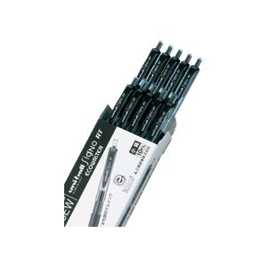 (まとめ) 三菱鉛筆 ゲルインクボールペン ユニボール シグノ RT エコライター 0.5mm 黒 UMN105EW.24 1セット(10本) 【×5セット】 進化した0.5mm黒ゲルボールペン 滑らかな書き味と握り心地、便利なノック式 使いやすく頼れる相棒