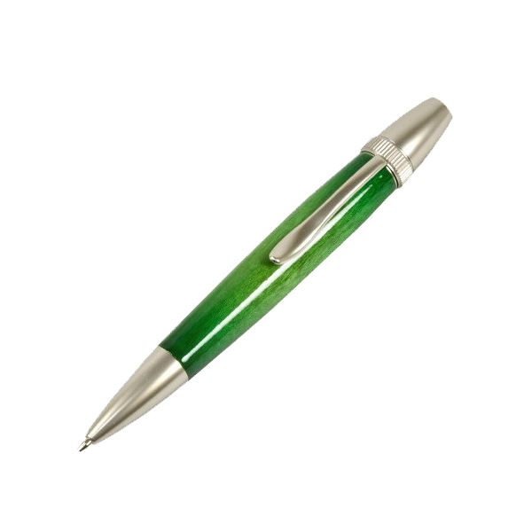 砂糖漬け色合い ボールペン/文房具 【Green カーリーメイプル】 パーカー印字機 芯：0.7粍 日本製 国産 文具 『Air Brush Wood Pen』 雅びやかな国産書きもの、砂糖漬け色合いのボールペンが系統発生 柔らかいな緑であることのカーリーメイプル柄で雅びやかさを監督 0.7粍の芯で晴れ晴れしいな言いあらわす