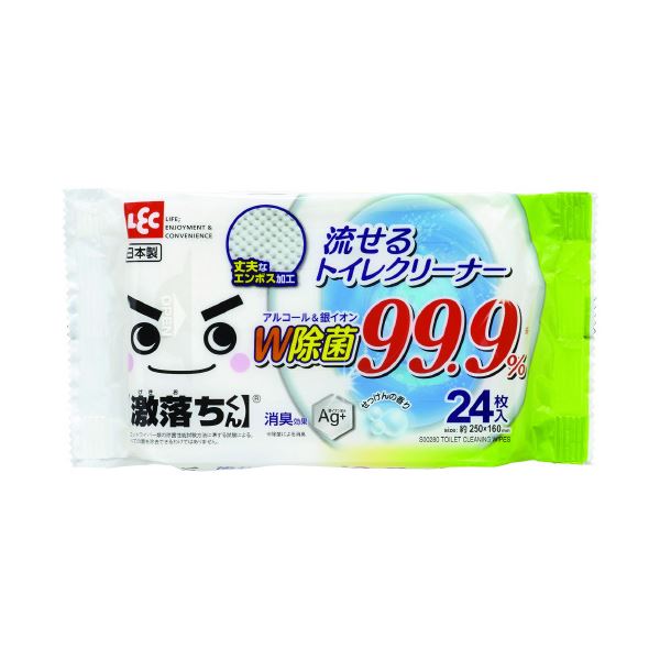 （まとめ） レック GN流せる除菌トイレクリーナー 24枚 【×20セット】 24枚のGN流せる除菌トイレクリーナーが、まとめて20セット 清潔なトイレ環境を手軽に実現
