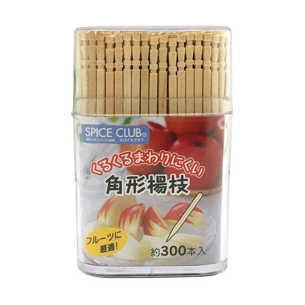 （まとめ）大和物産 角形楊枝 1容器に並べる（300本）【×30書き割り】 歯間にぴったり相応う 角形楊枝でお口の隅までスッキリ （まとめ）角形楊枝 1容器に並べる（300本）×30書き割り