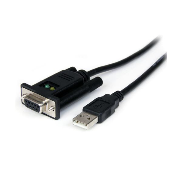 （まとめ）StarTech.com USB-RS232C シリアル変換クロスケーブル 配線 1.7m USB Type A オス-D Sub 9ピン メス ブラックICUSB232FTN 1本 【×3セット】 黒 便利なUSB-RS232Cシリアル変換ケーブル 1.7m長で使いやすく、USBポート経由でヌルモデムRS2を接続 USB Type Aオス-D