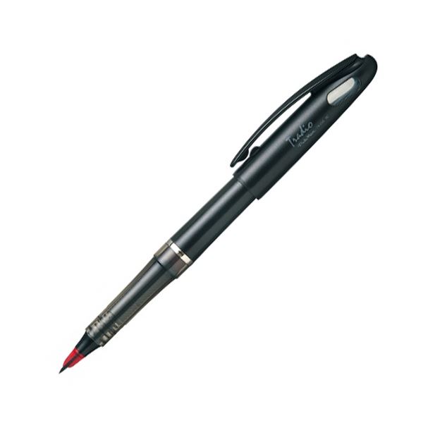 (まとめ) ぺんてる トラディオ・プラマン 赤TRJ50-B 1本 【×30セット】 なめらかな書き味を実現した、プラスチックペン先の新感覚万年筆 ペンテルのトラディオ・プラマン 赤TRJ50-Bは、まとめて30本セットでお届けします 書くことが楽しくなる、滑らかな筆跡をお楽しみく