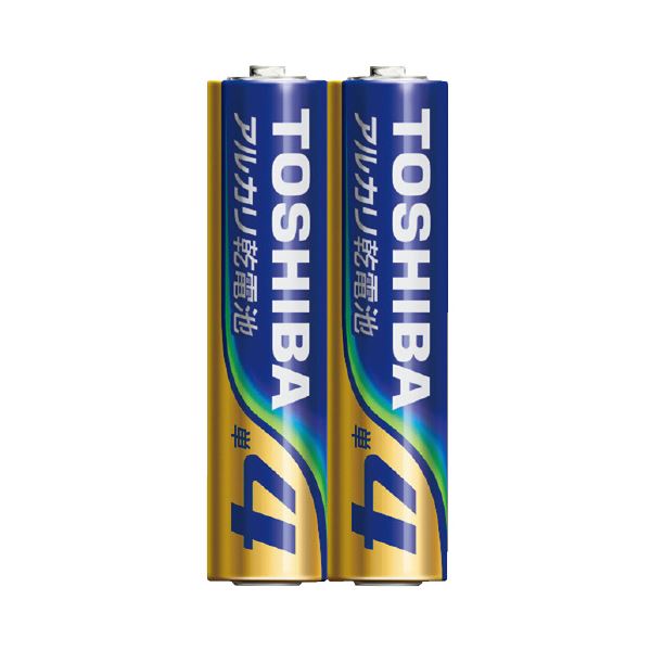 （まとめ）東芝アルカリ乾電池 単4形 2本×50パック【×2セット】 長く使える 東芝のアルカリ乾電池、単4形が50パック×2セットでお得に