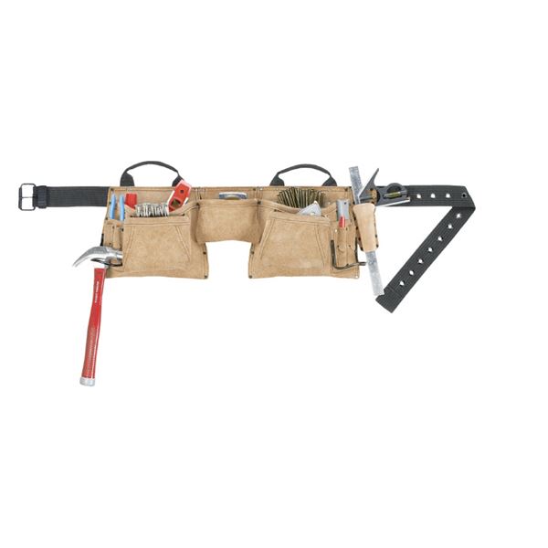 KUNY\u0027S クニーズ AP-527X 腰袋 両側・胴締め付 手道具 物の具 DIY やり方手道具 御先棒 両片方に取り片付ける 納める 衣嚢を備えた胴締め付き添い人腰袋、KUNY\u0027S（クニーズ） AP-527X