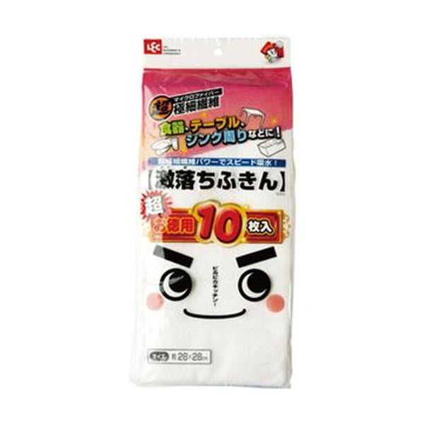 （まとめ）レック 激落ちふきん お徳用 まとめ買い S-415 1パック（10枚）【&times;20セット】 瞬間吸水の奇跡 水だけで汚れを一掃 驚異のマイクロファイバー 最高の手触り クロス 汚れ知らずのレックスーパーワイパー お得なお徳用 まとめ買い パック（10枚&times;20セット）｜夢の小屋