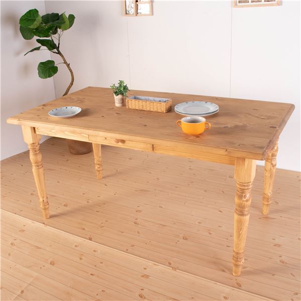 ダイニングテーブル ダイニング用テーブル 食卓テーブル 机 150×85×72cm ナチュラルブラウン 木製 ダイニングキッチン 台所 お客様組立品 リビング ダイニング インテリア家具 茶 自宅の空間を彩る、木製の食卓テーブル リビングやダイニングにもぴったりの150×85×72cm