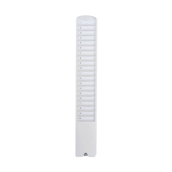 アマノ ID・ICカード専用ラック20枚用 白 ID20S 1台 環境に優しい、再生素材を活用した20枚整理 収納 可能なIDカードラック アマノの白いID20Sは、ID・ICカード専用で、持ち運びも便利です
