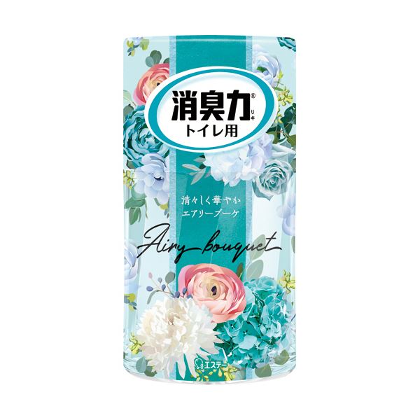 （まとめ）エステー トイレの消臭力 エアリーブーケ 400ml 1セット（3個） 【×5セット】 パワフルな消臭効果を持つ、ナノパウダー配合の魔法の香り トイレの消臭力エアリーブーケ400mlセット（3個）×5セット