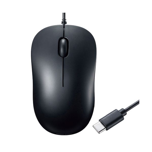 (まとめ) 有線Type-C青色LED二十日鼠 黒いこと MA-BLC194BK 1個 【×5仕掛ける】 黒 青 USB Type-C繋ぎ合わせるの有線二十日鼠が5個仕掛けるでお得 黒いこと色合いの青色LED点火装置付き添い人二十日鼠で好いたらしいな取りまわしを現実化します MA-BLC194BKは必見 黒 青