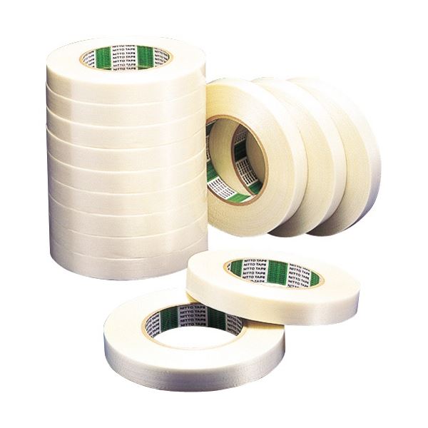 (まとめ) 日東電工 フィラメントテープ No.3883 25mm×50m 3883-25 1巻 【×3セット】 驚異的な引張力を誇るテープ 頼れる相棒、日東電工のフィラメントテープ 強力な3883-25、25mm×50mの1巻を3セットでお届けします