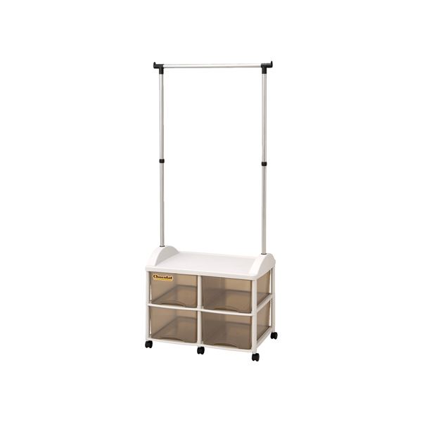 ハンガーラック/衣類収納 【4W型】 66×44.5×159.5cm 日本製 国産 引き出し キャスター付き ハンガーボックス 〔寝室 ベッドルーム〕 ハンガーラック/衣類収納 【4W型】 66×44.5×159.5cm 日本製 国産 引き出し キャスター付き ハンガーボックス 〔寝室 ベッドルーム〕