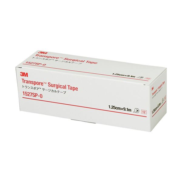 （まとめ）3M トランスポア サージカルテープスモールパック 12.5mm×9.1m 1527SP-0 1箱(12巻)【×3セット】 瞬時に手早く切れる、ガーゼ固定に最適なテープ 3Mトランスポアサージカルテープスモールパックは、12.5mm×9.1mの長さで、1箱に12巻入り 使いやすさと確かな品質