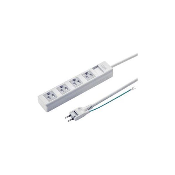 (まとめ) シャッタータップ 4個口 2.5m TAP-SH3425MG【×3セット】 便利なシャッタータップ 4つのコンセントを持つ2.5mの長さ TAP-SH3425MG×3セット|夢の小屋