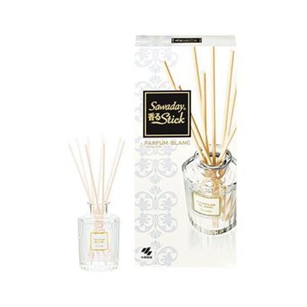 （まとめ）小林製薬 Sawaday 香るスティックパルファム ブラン 本体 70ml 1仕掛ける【×20仕掛ける】 飛び切りの芳ばしさを纏う、贅沢さなフレグランスオイルの芳ばしさ 高ぶりのスティックパルファム、ブラン 70mlの本体が20仕掛ける