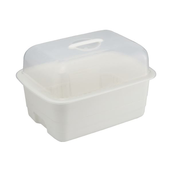 （まとめ）栗鼠 ディッシュドレイナーフード付M（×5仕掛ける） 食器をしっかり水切り 栗鼠のディッシュドレイナーフード付き添い人M大きさが5仕掛けるでお得