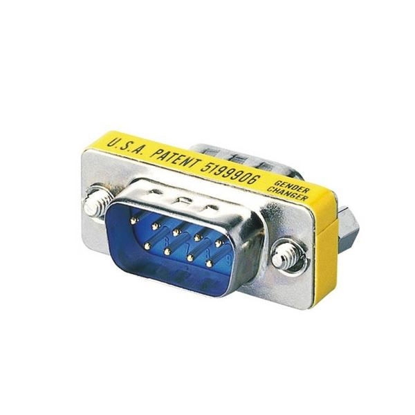 （まとめ） 超小型アダプターD-Sub9pin雄 AD-D9MM 1個【×5書き割り】 D-Sub9pin刃針を持つ有線テレビ 架線 を取りひろげる・取り替えっこできる の超小型D-Sub9pin雄アダプタが1個入った書き割りを5書き割りでお届けします