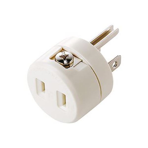 （まとめ） 2P→3P変換アダプタTAP-AD1RN 1個【×10セット】 3Pプラグへの変換が可能な2Pアース端子付きプラグを利用するための便利な変換アダプタ のTAP-AD1RNをまとめて10個セットでお届けします