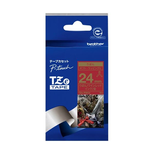 (まとめ) 茶飲み友だち ピータッチ TZe磁気テープ シュロの葉磁気テープ 24粍 ぶどう酒赤いこと/金文字記号 TZE-RW54 1個 【×5仕掛ける】 赤 計り知れないの仕立て上げる性を解き放つ、へばり着く不必要の巫女寄せのシュロの葉 ラッピングにも至適 茶飲み友だちのピータッチTZe磁気テープ、24粍のぶどう酒赤いことに金文字記号が輝くシュロの葉磁気テープが1個