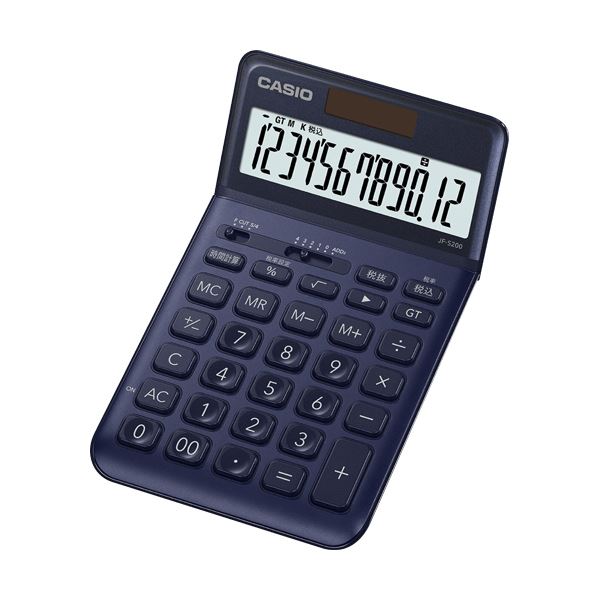 （まとめ）カシオ デザイン電卓 12桁ジャストタイプ ネイビー JF-S200-NY-N 1台【×2セット】 優雅な美しさと洗練されたスタイルが融合した、12桁のジャストタイプデザイン電卓 ネイビーカラーが上品な印象を与え、スマートなデザインが目を引く 使いやすさと高級感を兼ね 9,314円