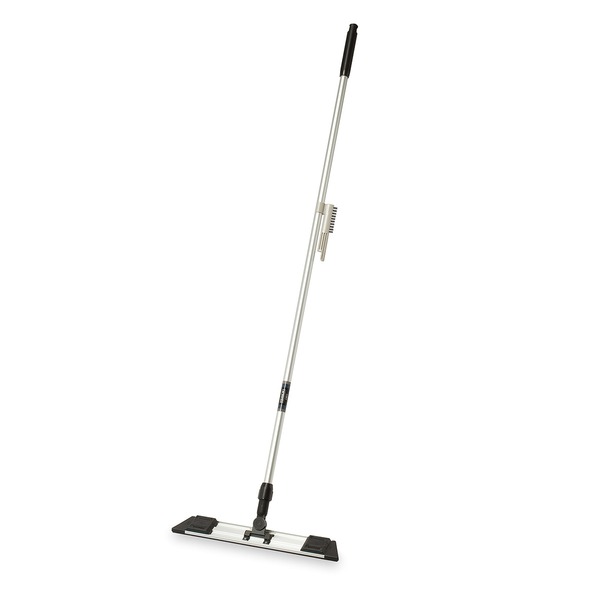ライトモップII 掃除用品 本体のみ 幅45cm 全長：150.6cm プッシュタイプ ブラシ付き 頭・柄：アルミ 清掃用品 生活雑貨 指で押し込むタイプのダスターが進化し、驚きの掃除力を持つモップ本体と柄がセットになったライトモップII 広範囲を効率的にカバーし、長時間の使用