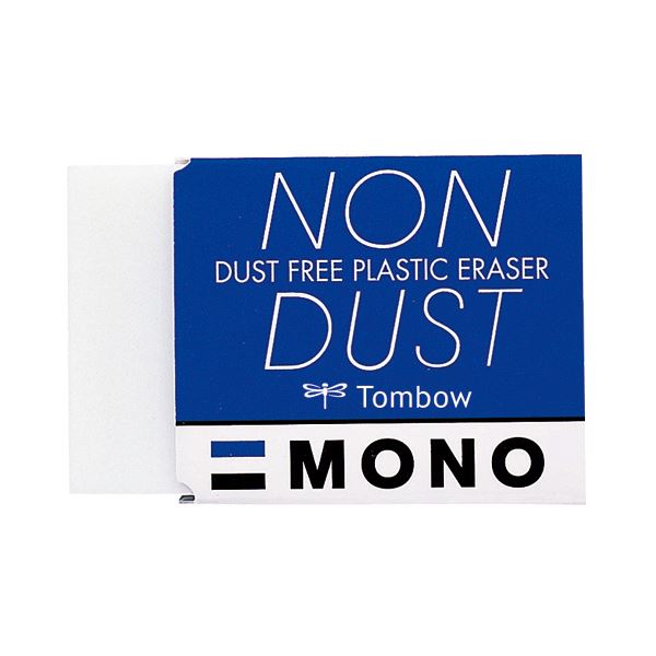 (まとめ) トンボ鉛筆 MONO ノンダスト EN-MN 1個 【×100セット】 ミストを一掃 書き消しの魔術師 ノンダスト消しゴム100個セット 筆記具の革命、トンボ鉛筆MONO EN-MN