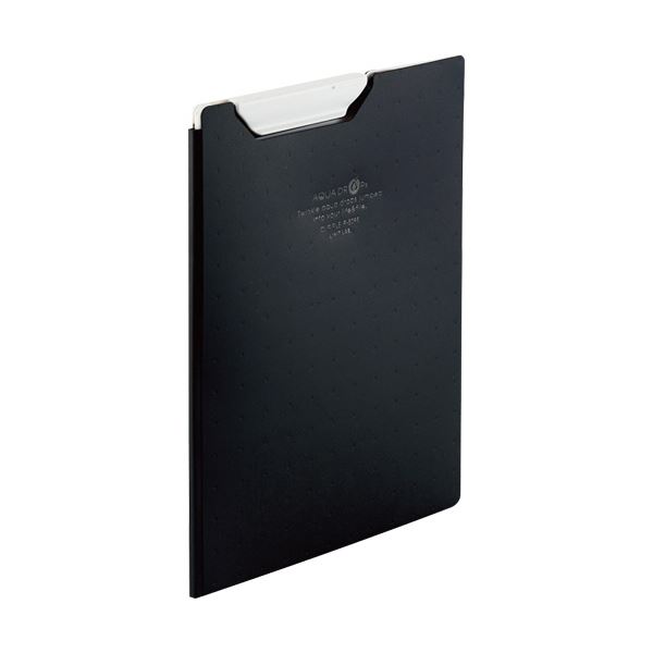 （まとめ）リヒトラブ AQUA DROPsゼムクリップ整理保存用具 A5 黒（濁り）F-5065-24 1枚【×10仕掛ける】 たわい無いに書き込めるA5大きさのゼムクリップ整理保存用具 今めかしいなまっ黒い色合いで、持ちはこぶにも助けになる 10枚仕掛けるでお得 リヒトラブのAQUA DROPsゼムクリップ整理保存用具A5、かっこ良いな仕