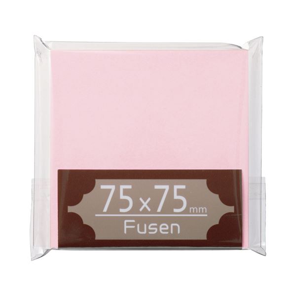 (まとめ) TANOSEE ふせん 75×75粍 桃 1冊 【×50書き割り】 サクラ色のサクラ色で、決まりきったへばり着くの75×75粍大いさの万覚え帳・ふせん・紙生産物 使いやすくて助けになるな50冊書き割り