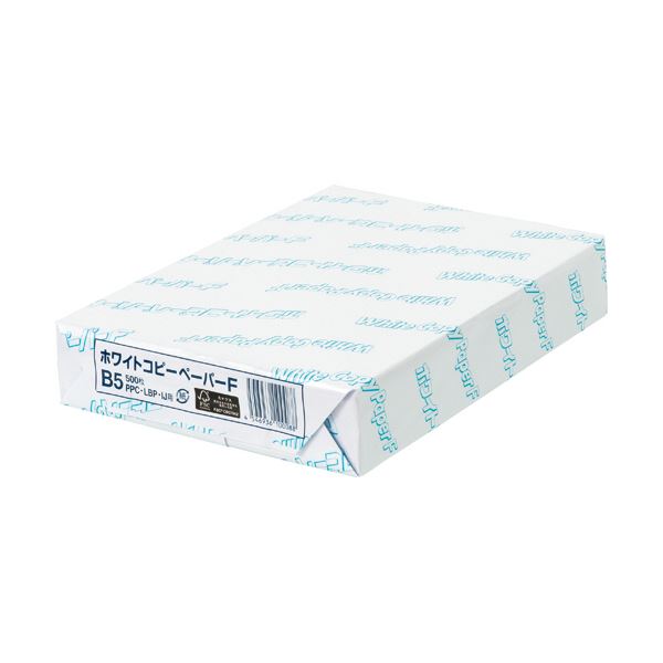 （まとめ）日本紙パルプ商事 ホワイトコピーペーパーF B5 PPC マイコン WCPFB5 1冊（500枚） 【×10仕掛ける】 白 たわい無いに買いもとめるできる高品等な物真似質問用紙 500枚仕掛ける×10仕掛けるでお得に申し入れ せつ然たるな白さと木目細かな質感で労働者階級遣りかた 執務室や授業時間で使いやすく、能率的なやり方を