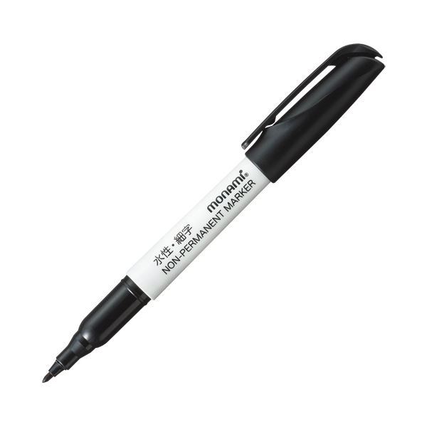 (まとめ) モナミ NON-PERMANENTMARKER（ACCU LINER PEN X-FINE） 黒 12901 1カートン（12本） 【×10セット】 進化したデザインのモナミ ACCU LINER PEN X-FINE 黒 非常に細かな線が描けるノンパーマネントマーカーで、使いやすさと耐久性を兼ね備えた最高品質の一本です