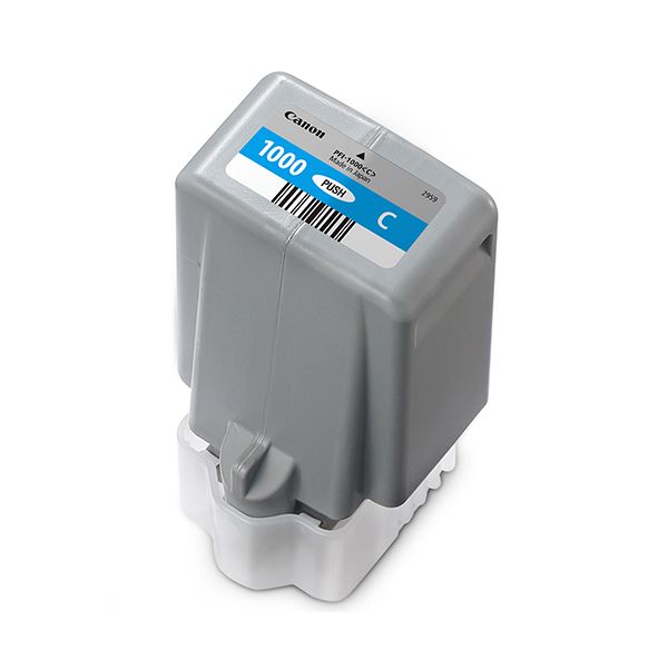 キヤノン インキ貯蔵タンクPFI-1000C シアン 80ml 0547C004 1個 晴れ晴れしいなシアンのインキ貯蔵タンク、80mlの収容能力で、キヤノン完全無欠のPFI-1000C 色取りの巫女寄せ師が生み出す、輝き溢れる1個のインキ貯蔵タンク PCサプライ・消耗品-インクカートリッジ