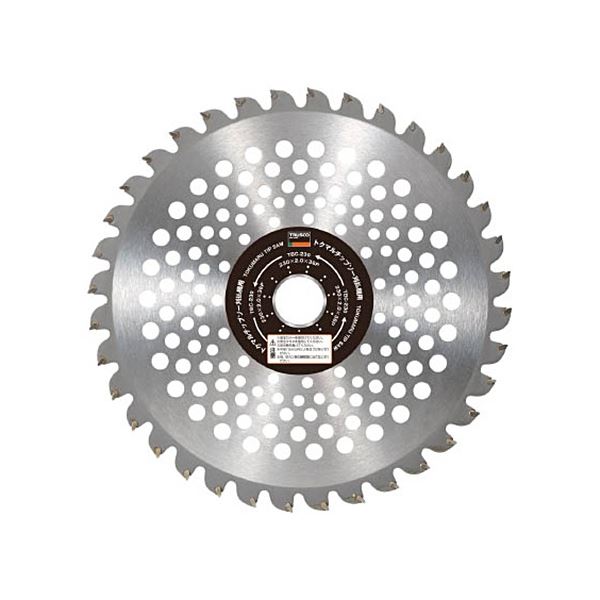 (まとめ) TRUSCO トクマルチップソー刈払機用 230×25.4×36P TBC-230 1枚 【×5仕掛ける】 刈払機専用 生い立つしたTRUSCOマルチソー230×25.4×36P 有らぬ事の動作で植物を一刀両断 頼れる1枚×5仕掛ける