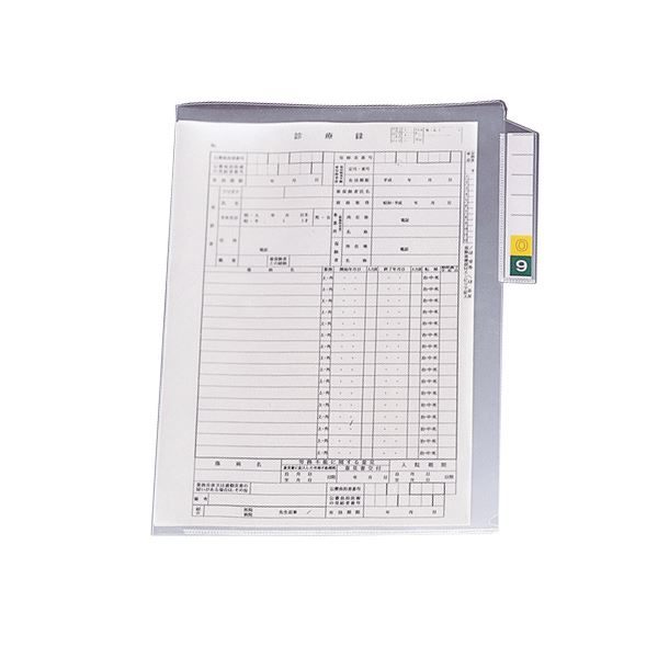 リヒトラブカルテフォルダー［縦型］ シングル衣嚢 A4 総目録紙付 HK7608-ミ 1箱(200枚) 穴を開けずにかっこ良いに取り片づける 助けになるな縦型シングルポケットフォルダー 総目録紙付き添い人で使いやすさUP A4大きさ200枚入り口・入口