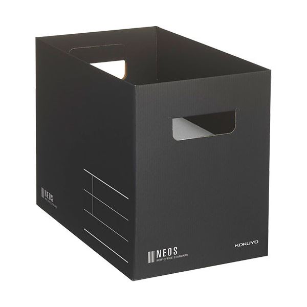 (まとめ)コクヨ 整理 収納 ボックス(NEOS)Mサイズ ブラック A4-NEMB-D 1セット(10個)【×3セット】 黒 オフィス収納のプロが選ぶ 効率的な収納ボックスでスペースを最大限活用 NEOSブラック収納ボックスMサイズ10個セット×3で収納庫もオフィスもスタイリッシュに 黒