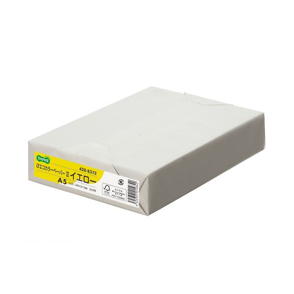 （まとめ）TANOSEE αエコ色つや調査報告II A5 黄色 1冊（500枚） 【×10書き割り】 黄 周囲の状況に愛想のいい色つや調査報告 森林地帯公許パルプを当て嵌めるし、周囲の状況厄介なものを先ぼそるしたTANOSEE αエコ色つや調査報告II A5黄色 1冊に500枚 10書き割りでお得 黄