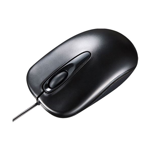(まとめ) 有線光学式マウスブラック MA-R115BK 1個【×5セット】 黒 ワイヤードタイプのクラシックな3ボタン光学マウス(まとめ買い お徳用 )ブラックカラーの光学マウス MA-R115BK 1個【×5セット】 黒