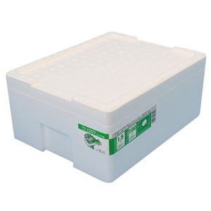 （まとめ）石山 発泡容器 なんでも箱 12.7Lホワイト TI-125IV 1個【×20セット】 白 鮮度キープマスター 野菜・果物・鮮魚の最高のパートナー 驚異の容量12.7Lホワイトボックス×20セット 白