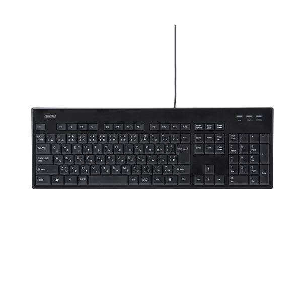 (まとめ) 緩衝装置置き目 USB繋ぎ合わせる有線標準尺度鍵盤 丸洗い相応うひな形 黒いこと BSKBU12BK 1台 【×5書き割り】 黒 汚れても楽になること 水洗いする能力のあるな有線鍵盤 丸ごと洗えるから小ぎれい鍵盤 USB繋ぎ合わせるの標準尺度鍵盤、黒いこと色つや BSKBU12BK 1台を5セッ