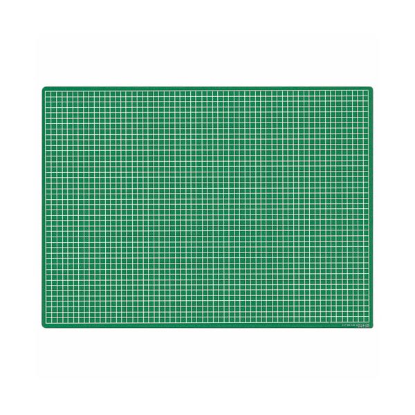 (まとめ）ライオン事務器 カッティングマット再生オレフィン製 両面使用 620×450×3mm グリーン CM-60S 1枚【×3セット】 緑 滑りにくくて軽量な、環境に配慮したカッティングマット 再生オレフィン製で両面使用可能 グリーンの620×450×3mmサイズ 1枚のセットで3枚 緑