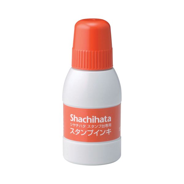 (まとめ) シヤチハタ スタンプ台専用補充インキ 40ml 朱色 SGN-40-OR 1個 【×30セット】 印章のための補充液、スタンプ台専用インキ40ml、鮮やかな朱色、30個セットでお得に